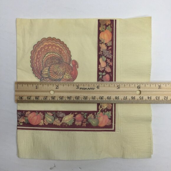 Thanksgiving Themed Turkey Paper Hot Cold Cups & Napkins Set - Picture 5 of 12